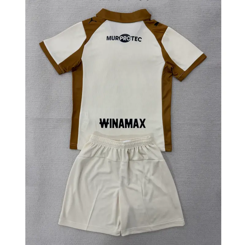 Camiseta RC Lens 3ª Equipación 2025/2026 Blanco/Marrón Niño Kit