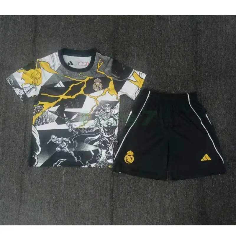 Camiseta Real Madrid x Marvel 2025/2026 Edición Especial Niño Kit