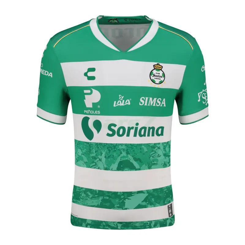Camiseta Santos Laguna 1ª Equipación 2025/2026 Verde/Blanco