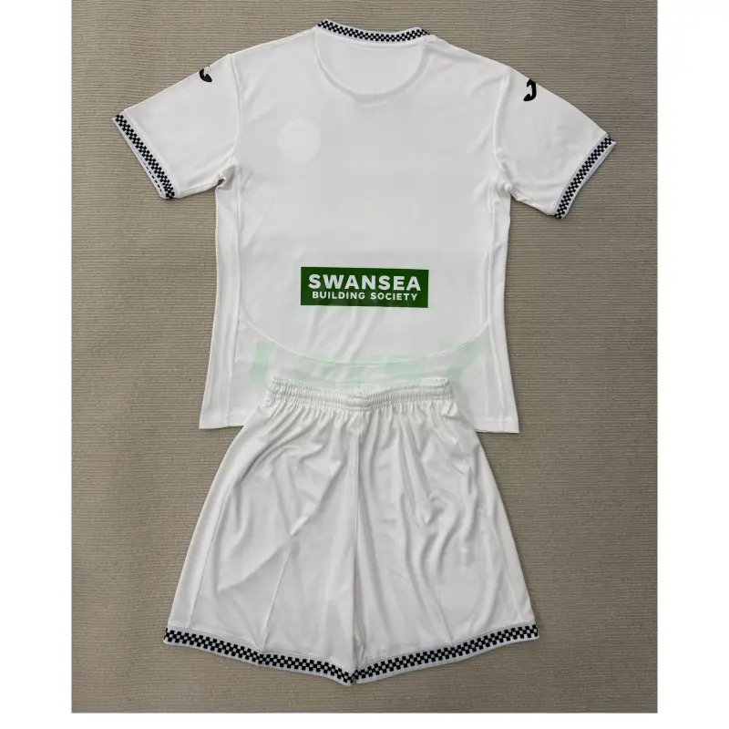 Camiseta Swansea City 1ª Equipación 2025/2026 Blanco Niño Kit