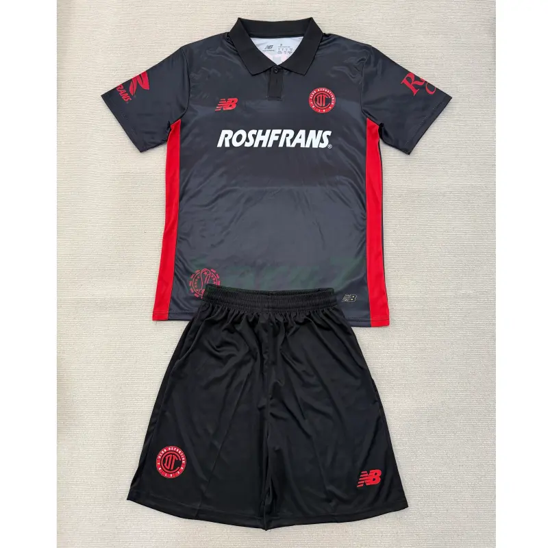 Camiseta Toluca 3ª Equipación 2025/2026 Negro Niño Kit