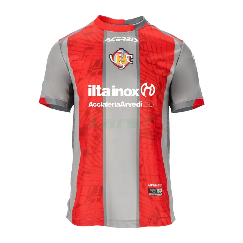 Camiseta US Cremonese 1ª Equipación 2025/2026 Rojo/Gris
