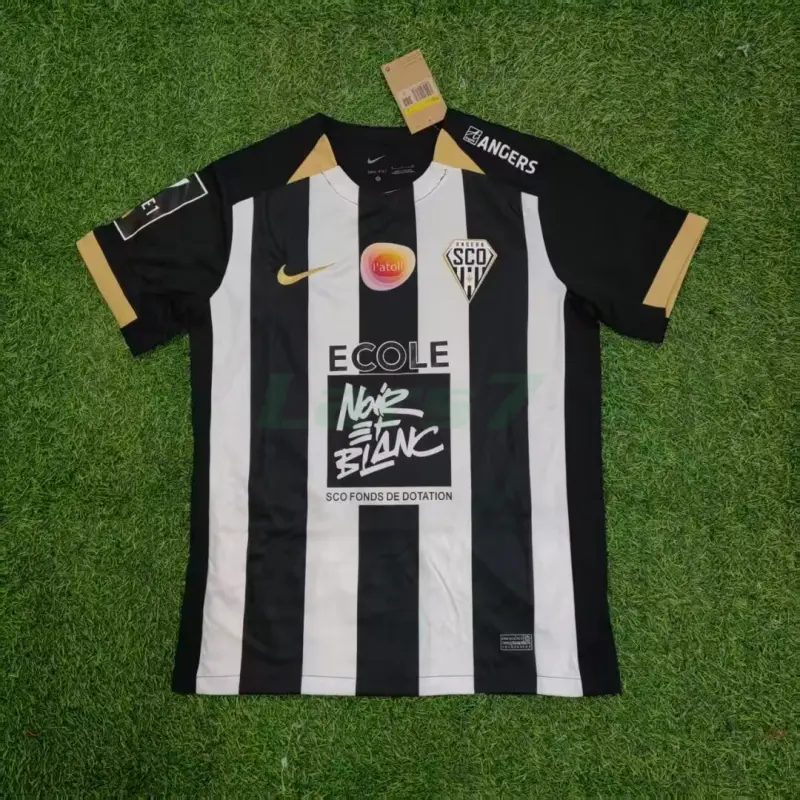 Camiseta Angers SCO 1ª Equipación 2025/26 Negro/Blanco
