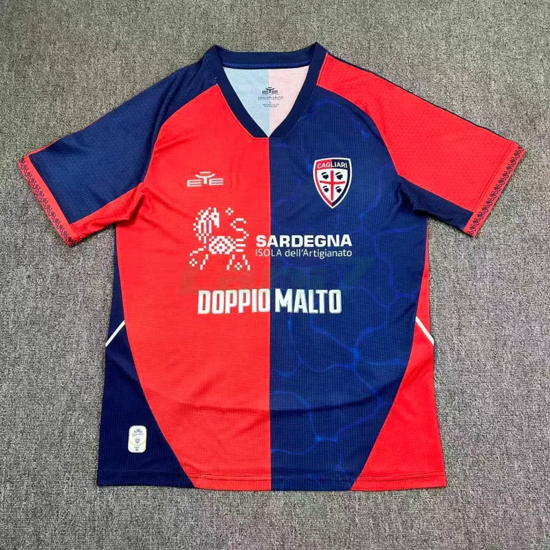 Camiseta Cagliari Calcio 1ª Equipación 2025/2026 Rojo/Azul