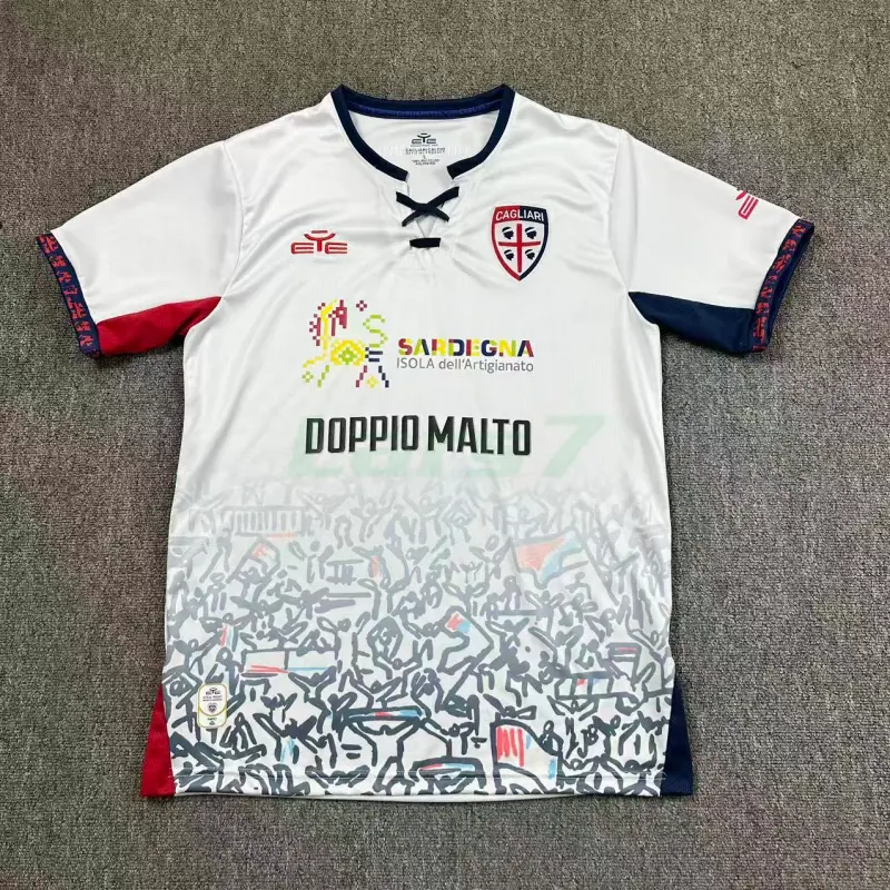 Camiseta Cagliari Calcio 2ª Equipación 2025/2026 Blanco