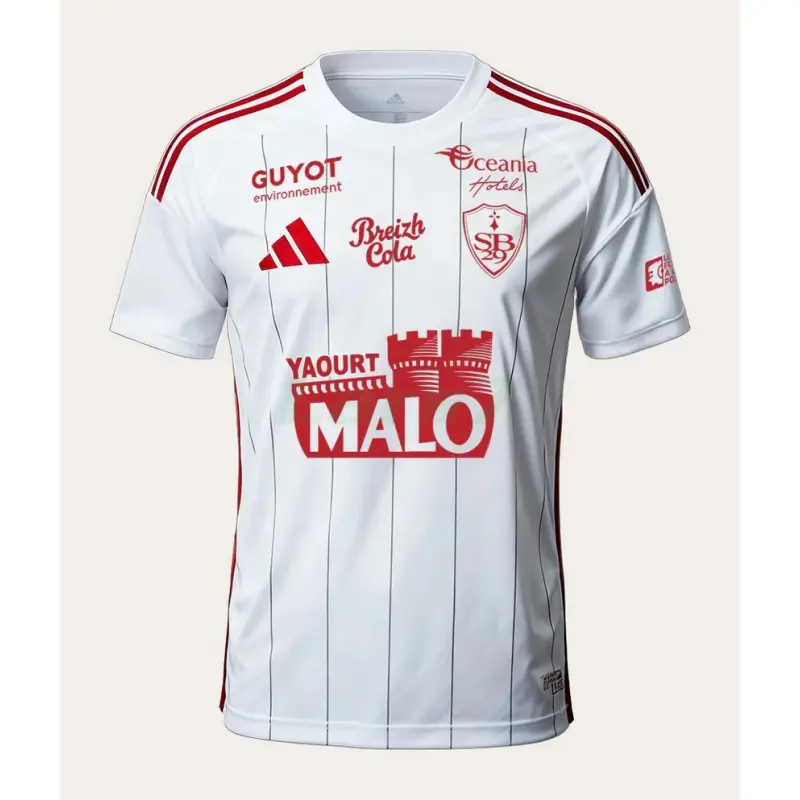 Camiseta Stade Brestois 2ª Equipación 2025/2026 Blanco