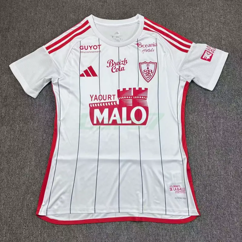 Camiseta Stade Brestois 2ª Equipación 2025/2026 Blanco