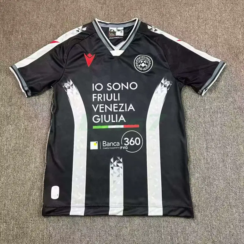 Camiseta Udinese Calcio 1ª Equipación 2025/2026 Negro/Blanco