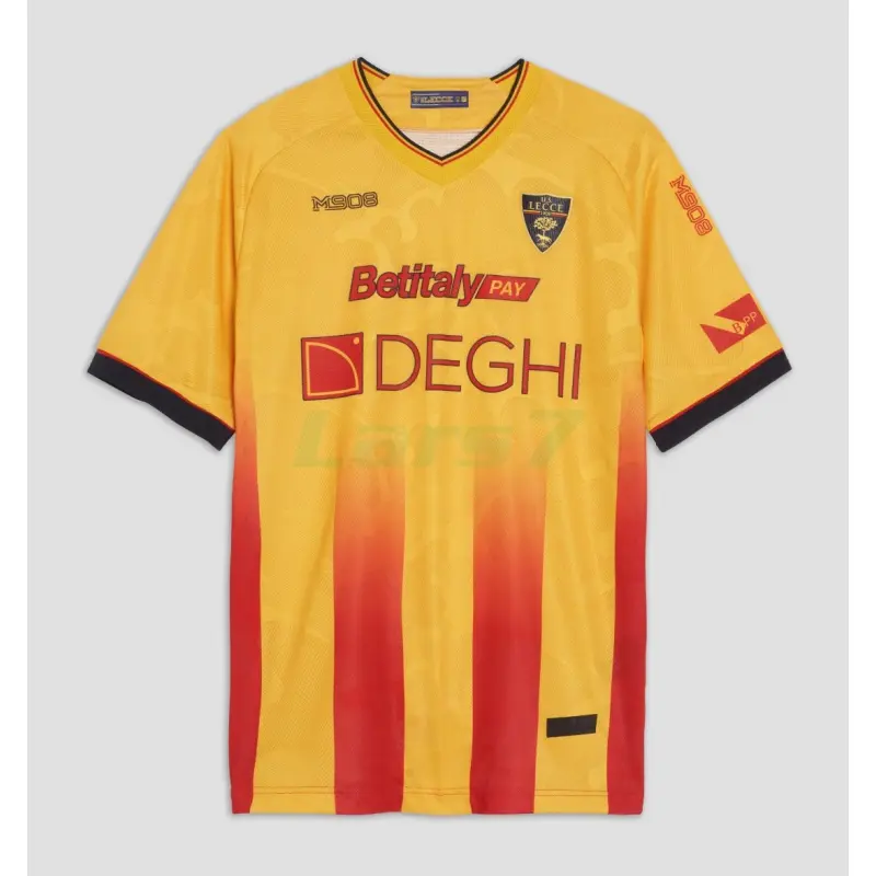 Camiseta US Lecce 1ª Equipación 2025/2026 Amarillo/Rojo