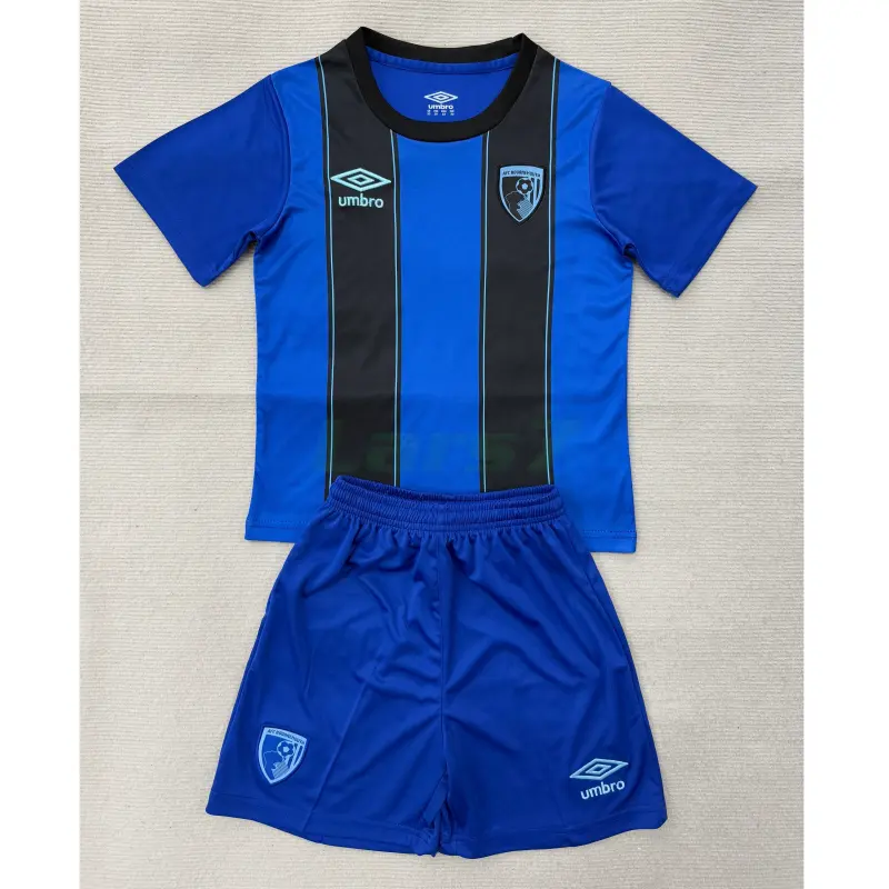 Camiseta AFC Bournemouth 2ª Equipación 2025/2026 Azul/Negro Niño Kit