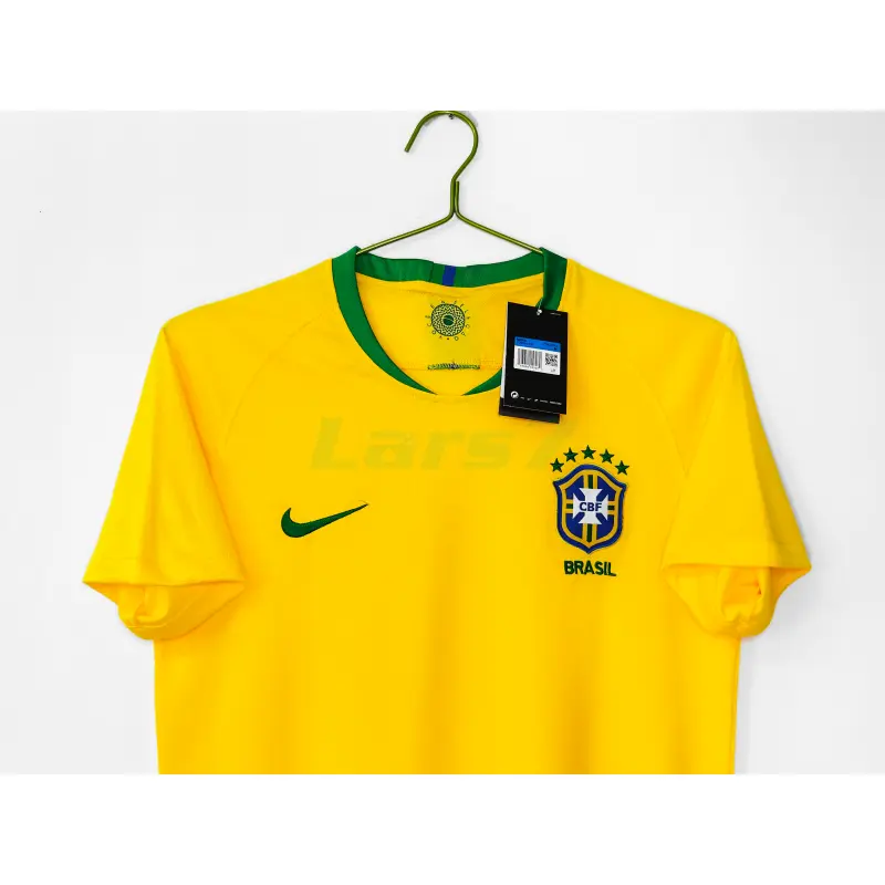 Camiseta Brasil 1ª Equipación Retro 2018 Amarillo