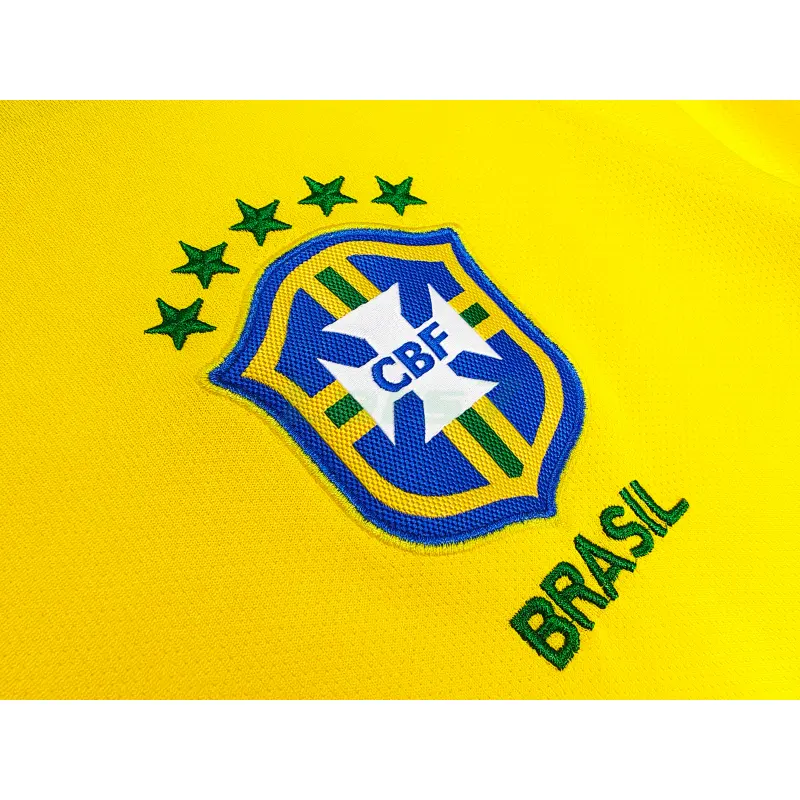 Camiseta Brasil 1ª Equipación Retro 2018 Amarillo