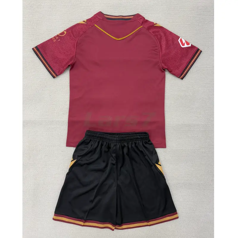 Camiseta Cadiz 2ª Equipación 2025/2026 Rojo Oscuro Niño Kit con Parche La Liga