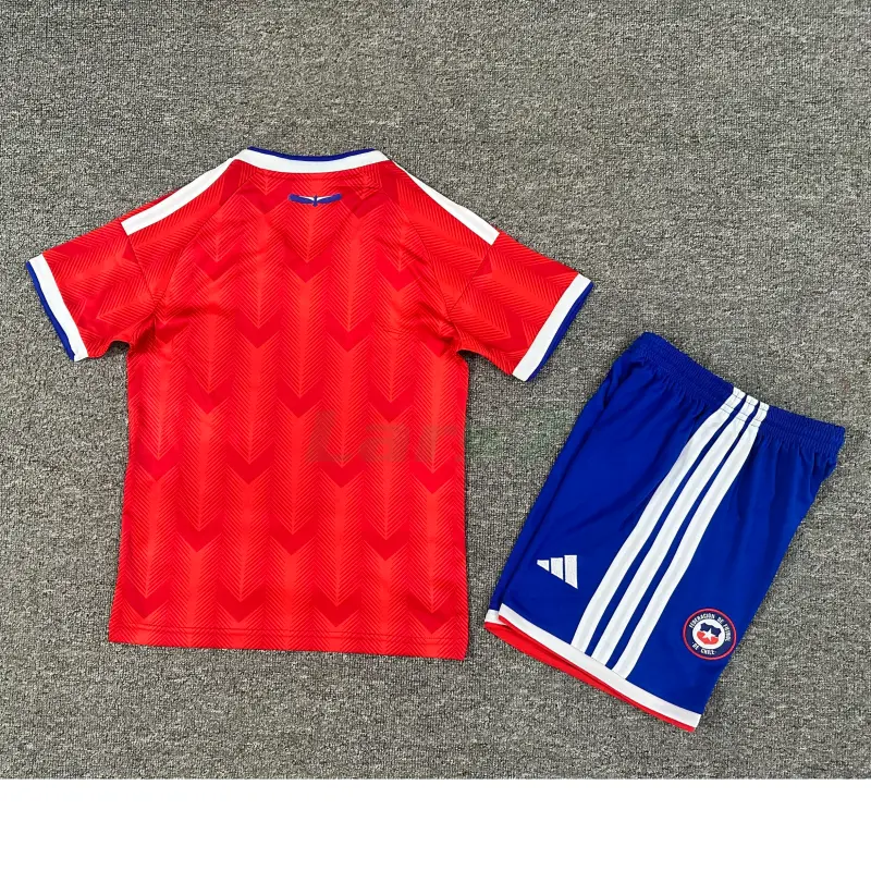 Camiseta Chile 1ª Equipación Mundial 2026 Rojo Niño Kit