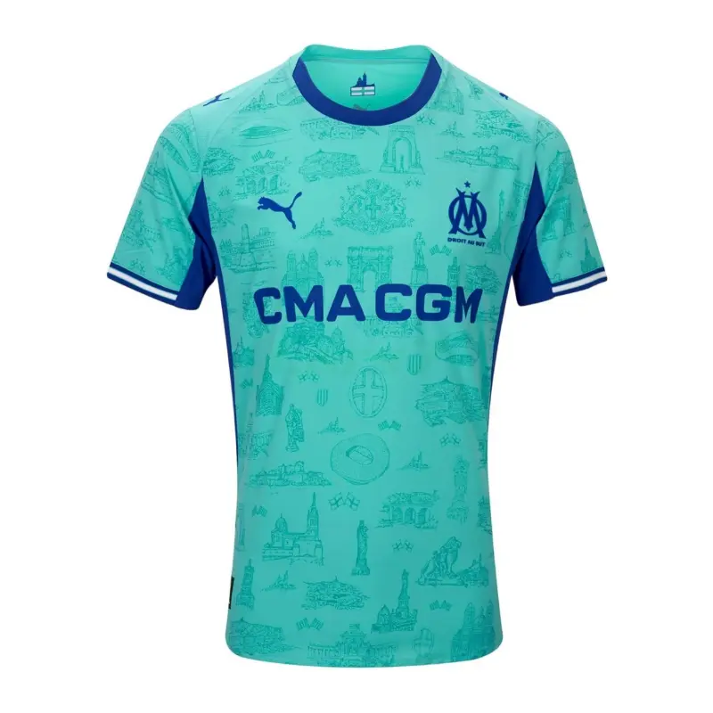 Camiseta de Portero Olympique Marsella 2025/2026 Turquesa