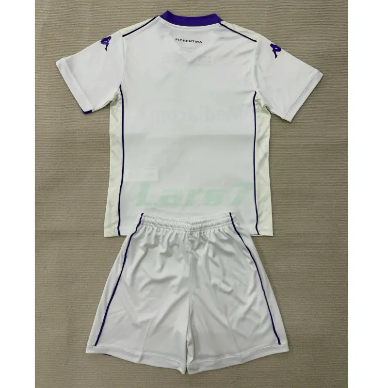 Camiseta Fiorentina 2ª Equipación 2025/2026 Blanco Niño Kit