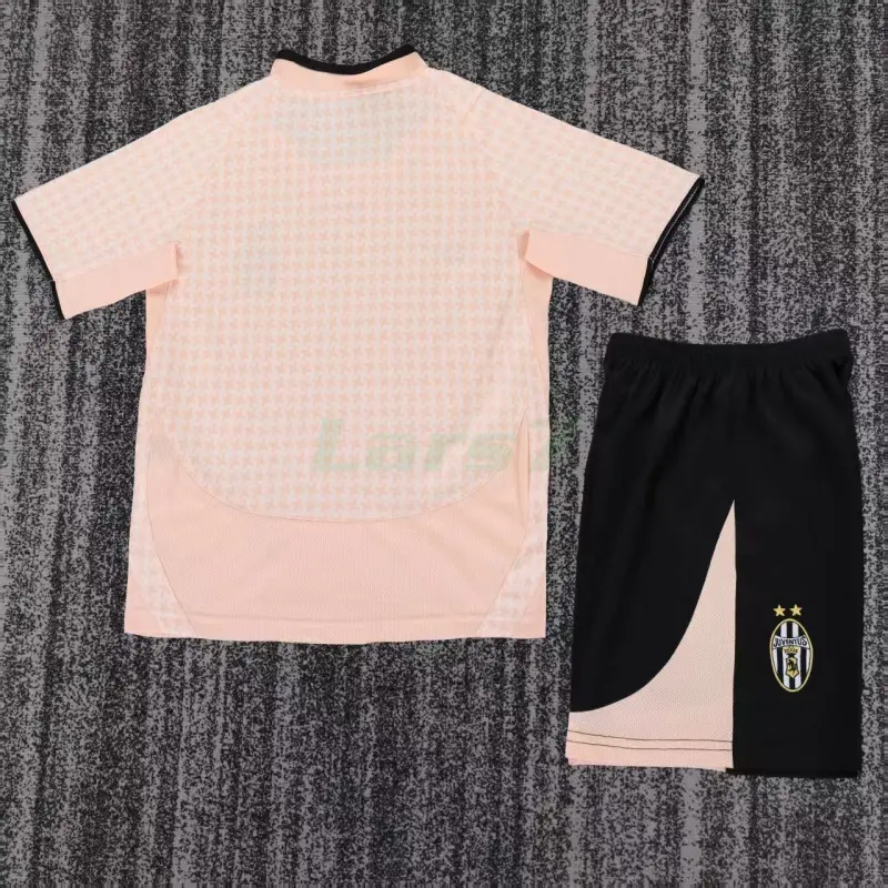 Camiseta Juventus 2ª Equipación Retro 2003/04 Rosa Niño Kit