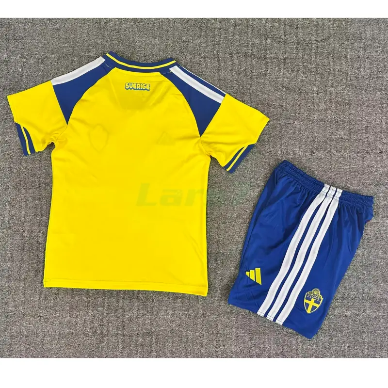 Camiseta Suecia 1ª Equipación Mundial 2026 Amarillo Niño Kit