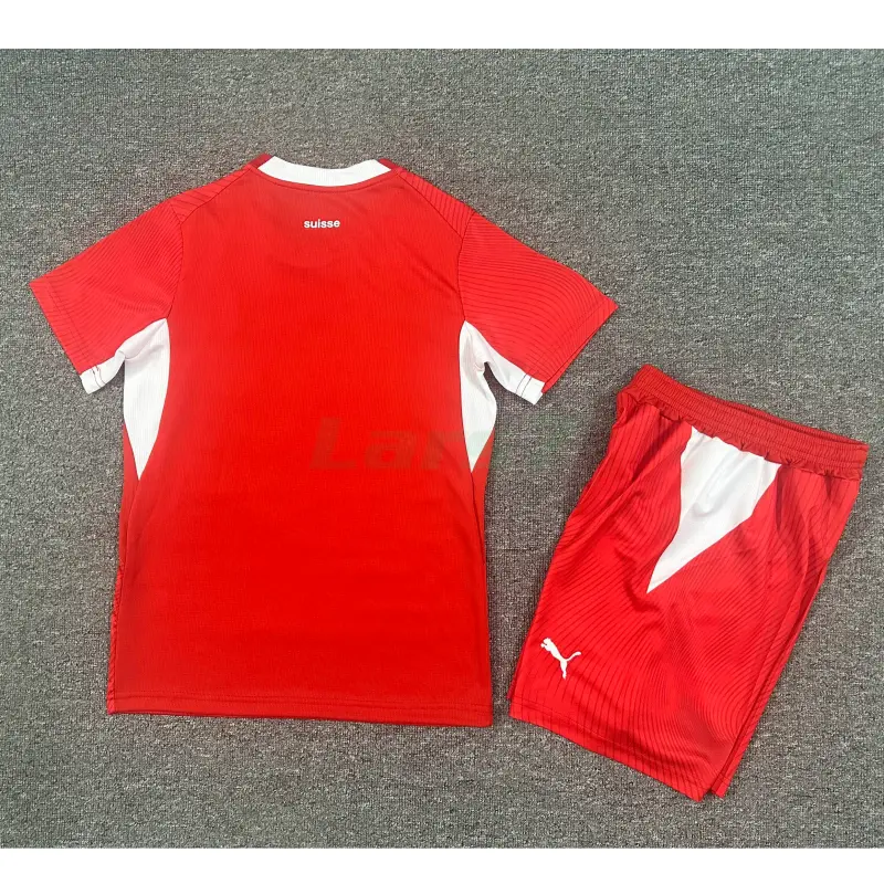 Camiseta Suiza 1ª Equipación Mundial 2026 Rojo Niño Kit