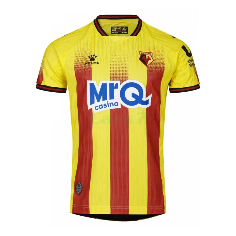 Camiseta Watford 1ª Equipación 2025/2026 Amarillo/Rojo