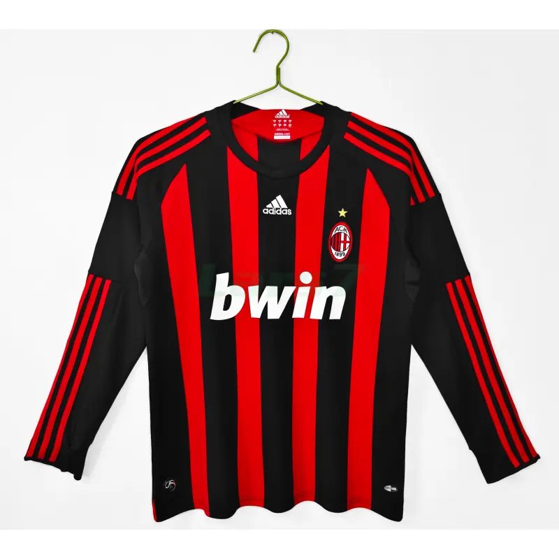 Camiseta AC Milan 1ª Equipación Retro 2008/09 ML Rojo/Negro