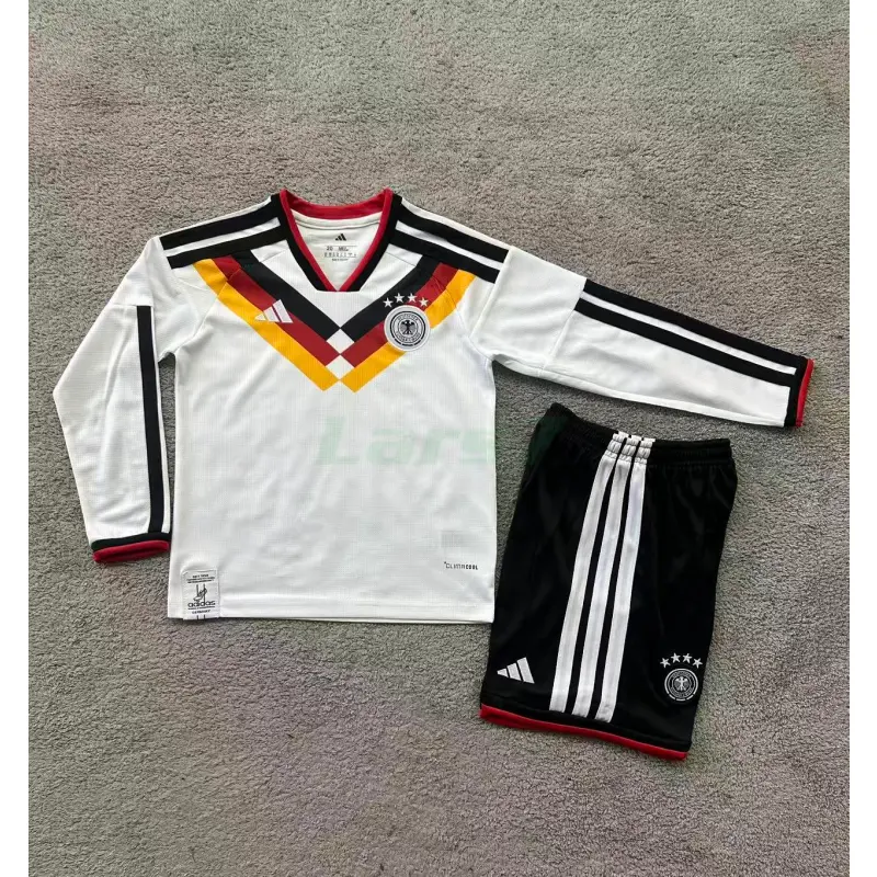 Camiseta Alemania 1ª Equipación Mundial 2026 ML Blanco Niño Kit