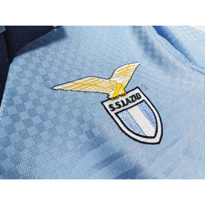 Camiseta Lazio 1ª Equipación Retro 1996/97 Azul Niño Kit