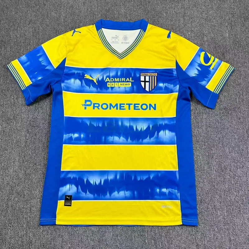 Camiseta Parma Calcio 2ª Equipación 2025/2026 con Publicitaria Azul/Amarillo