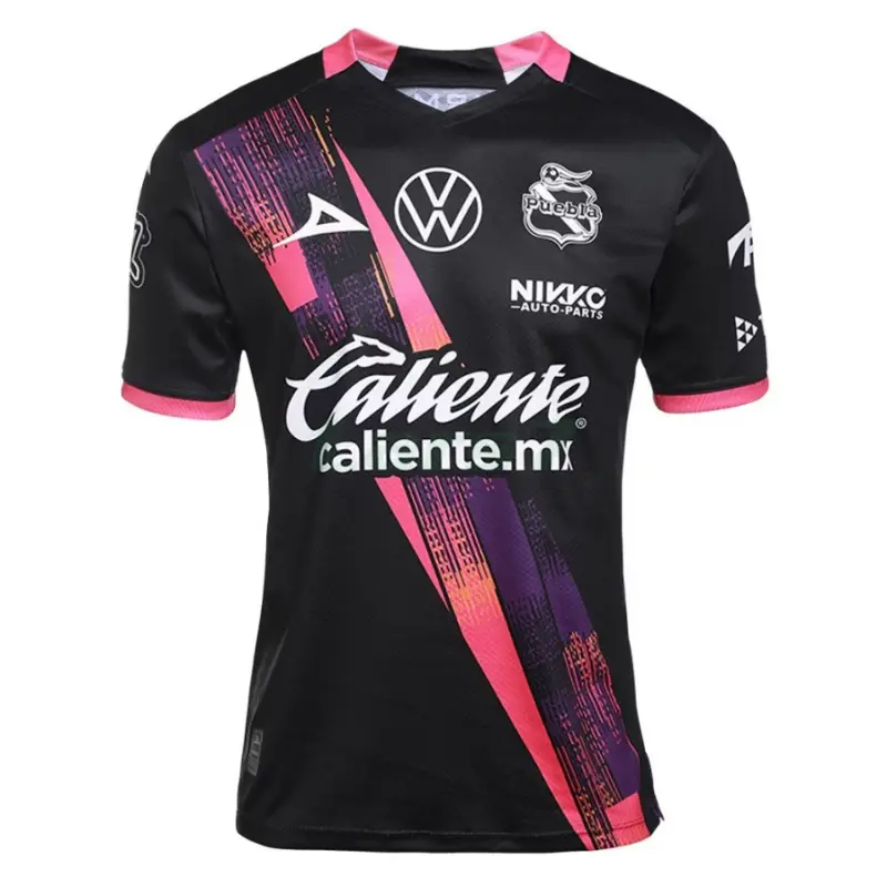 Camiseta Puebla 2ª Equipación 2025/2026 Negro/Rosa