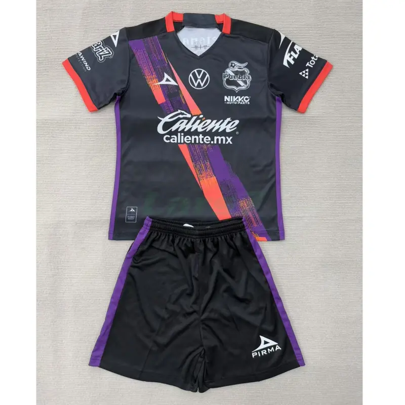 Camiseta Puebla 2ª Equipación 2025/2026 Negro/Rosa