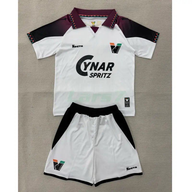 Camiseta Venezia FC 2ª Equipación 2025/2026 Beige/Rojo Oscuro Niño Kit