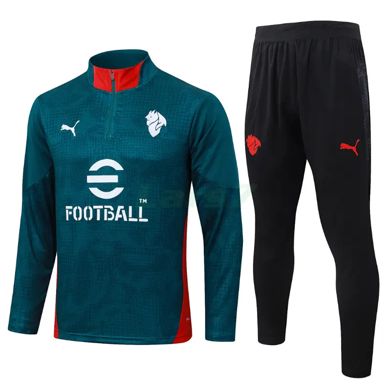 Sudadera De Entrenamiento AC Milan 2025/2026 Verde Oscuro con Estampado