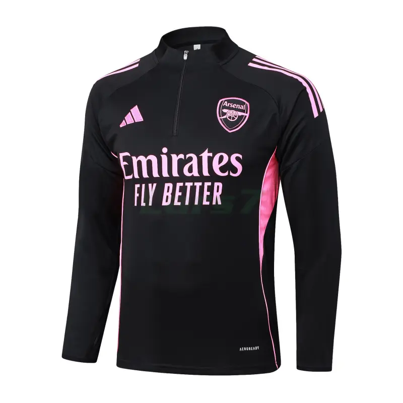 Sudadera De Entrenamiento Arsenal 2025/2026 Negro/Rosa