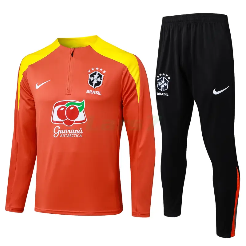 Sudadera De Entrenamiento Brasil 2025/2026 Kit Naranja