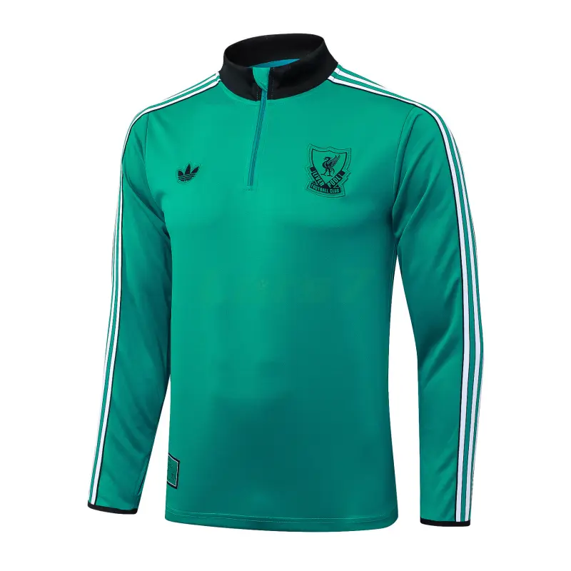 Sudadera De Entrenamiento Liverpool 2025/2026 Verde/Negro/Blanco