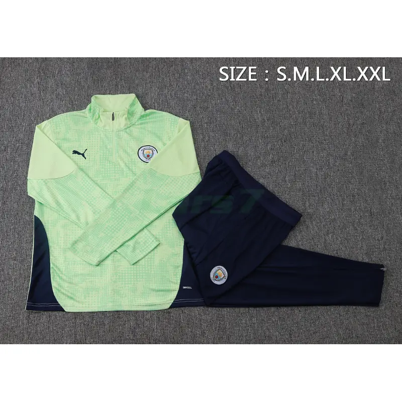 Sudadera De Entrenamiento Manchester City 2025/2026 Kit Verde Claro con Estampado