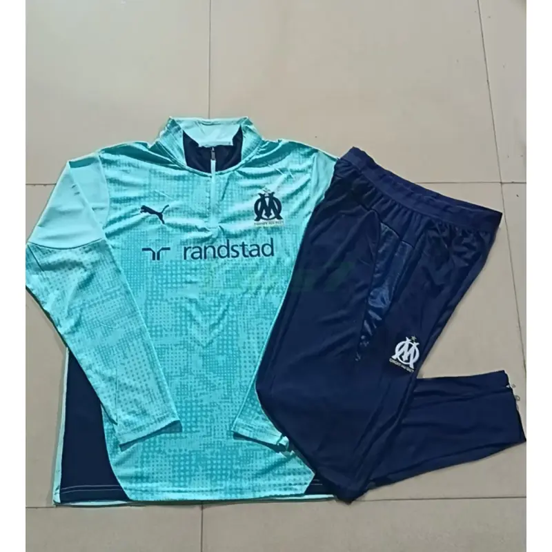 Sudadera De Entrenamiento Olympique Marsella 2025/2026 Azul Verdoso