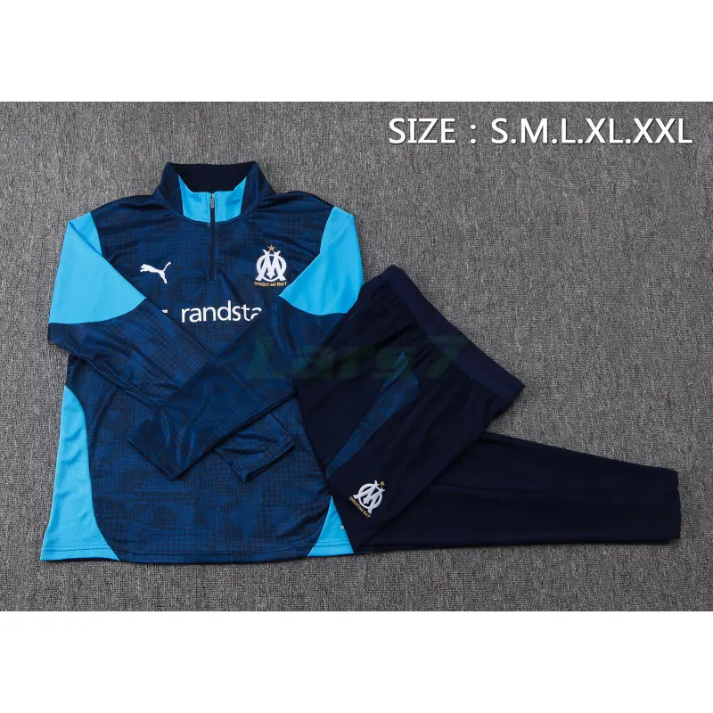 Sudadera De Entrenamiento Olympique Marsella 2025/2026 Kit Azul Marino