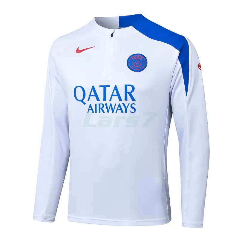 Sudadera De Entrenamiento PSG 2025/2026 Blanco/Azul