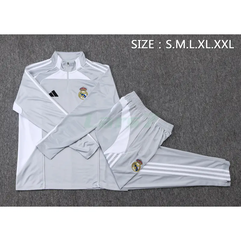 Sudadera De Entrenamiento Real Madrid 2025/2026 Kit Gris