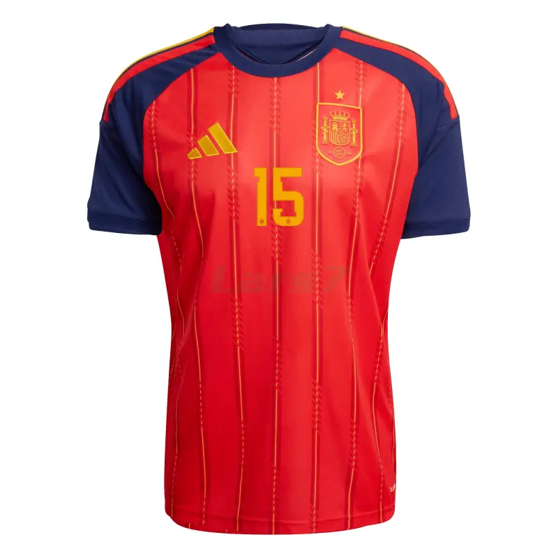 Camiseta Baena 15 España 1ª Equipación 2026 Rojo/Azul