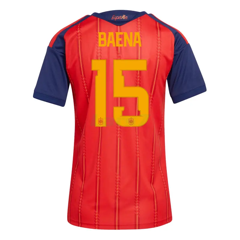 Camiseta Baena 15 España 1ª Equipación 2026 Rojo/Azul Mujer