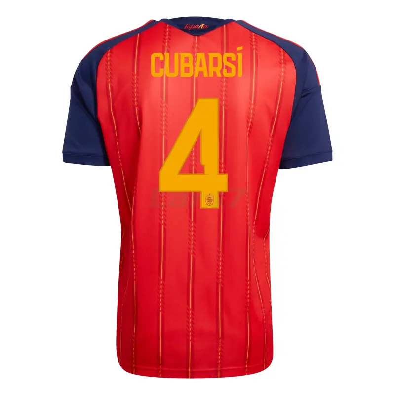 Camiseta Cubarsí 4 España 1ª Equipación 2026 Rojo/Azul