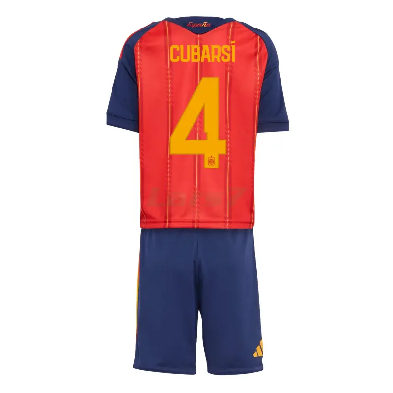 Camiseta Cubarsí 4 España 1ª Equipación 2026 Rojo/Azul Niño Kit