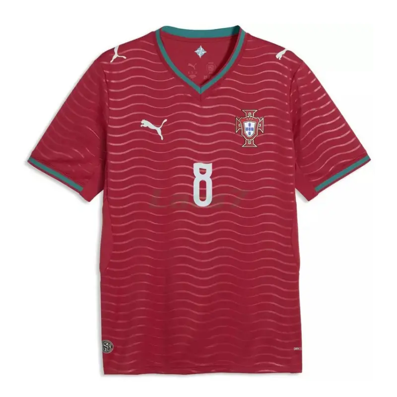 Camiseta B.Fernandes 8 Portugal 1ª Equipación 2026 Rojo