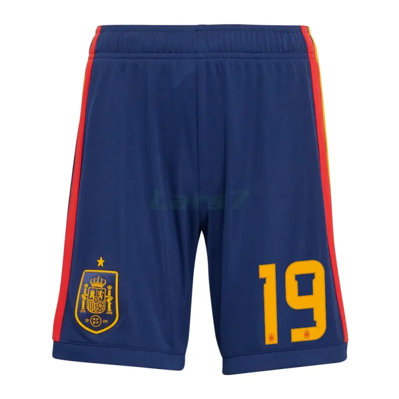 Camiseta Lamine Yamal 19 España 1ª Equipación 2026 ML Rojo/Azul