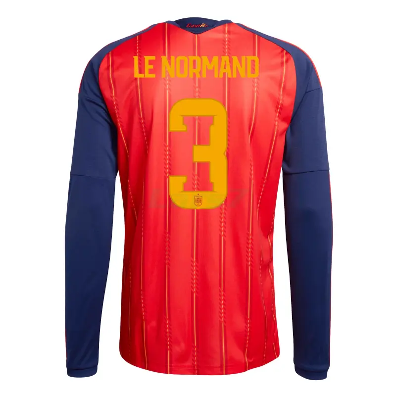 Camiseta Le Normand 3 España 1ª Equipación 2026 ML Rojo/Azul