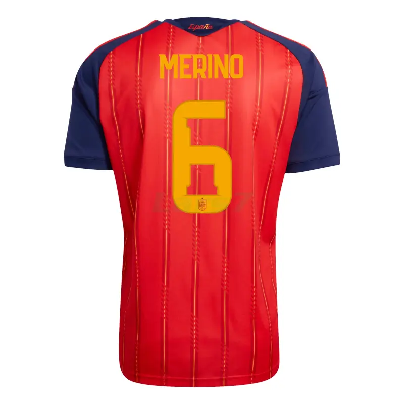 Camiseta Merino 6 España 1ª Equipación 2026 Rojo/Azul