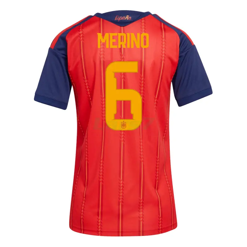 Camiseta Merino 6 España 1ª Equipación 2026 Rojo/Azul Mujer