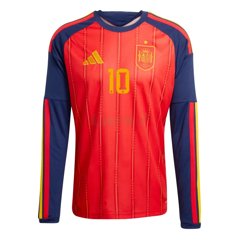 Camiseta Olom 10 España 1ª Equipación 2026 ML Rojo/Azul